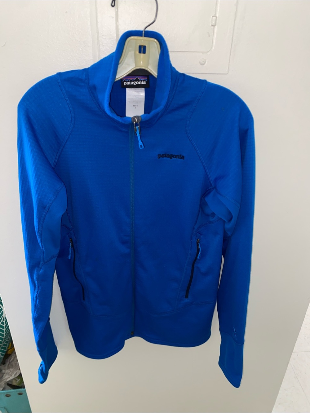MENS FULL ZIP BLUE MENS SMALL LIGHTWEIGHT FITNESS JACKET